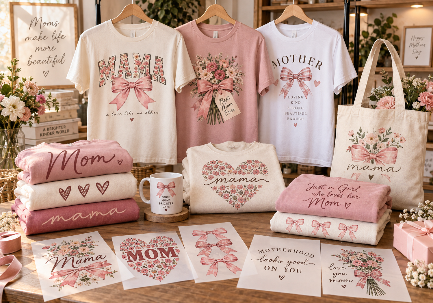 Mother's Day ready to press DTF transfer designs
